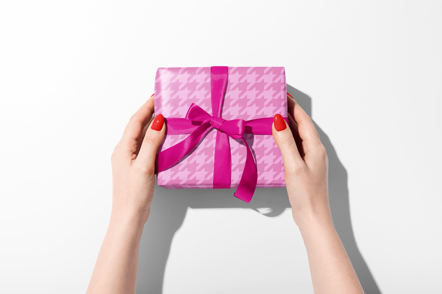 Pink Chic Houndstooth - Haus of Wrap