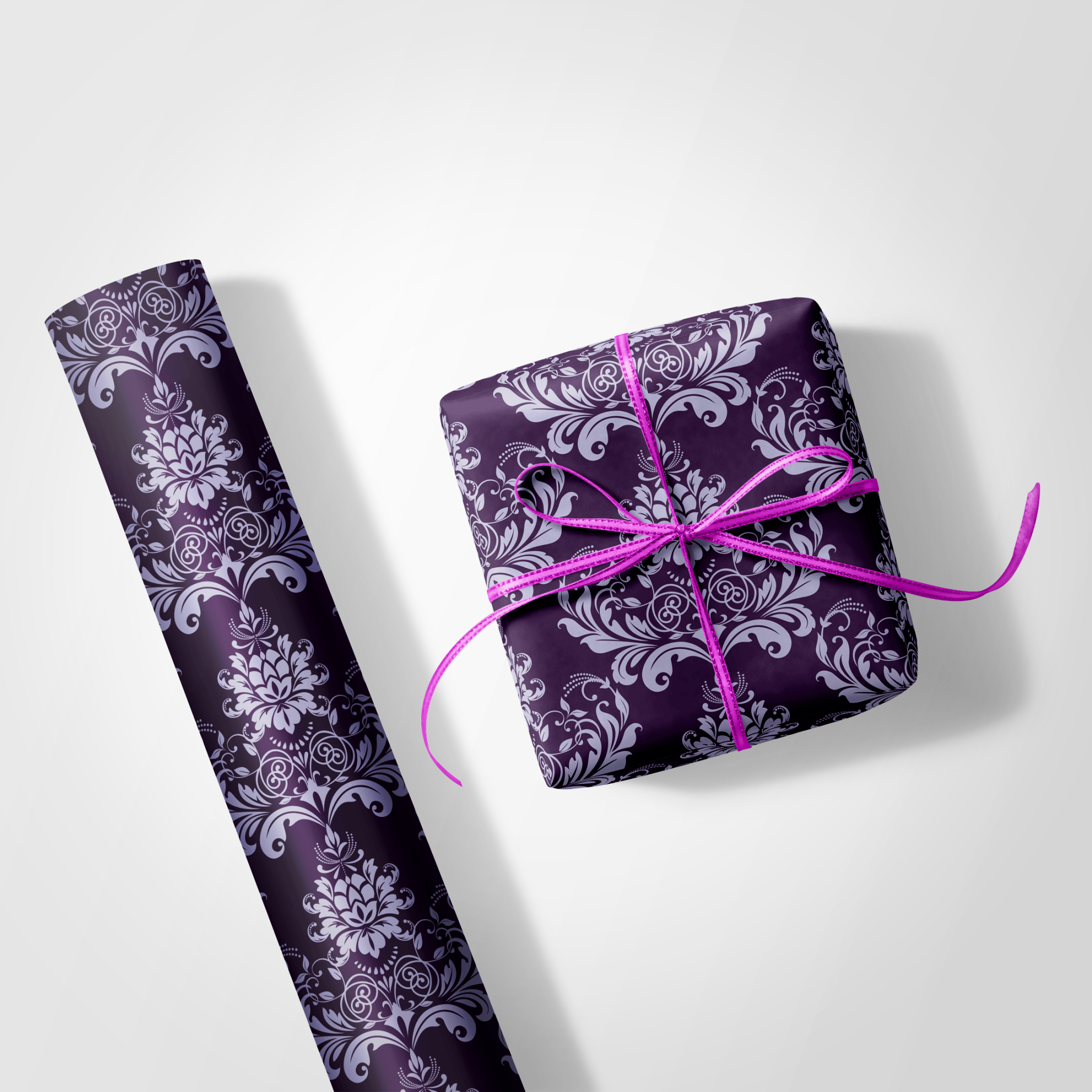 Lavish Lavender Damask - Haus of Wrap