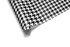 Dense black and white houndstooth wrapping paper with a classic micro-pattern, ideal for luxury wrapping paper and fashion-inspired gift wrap.