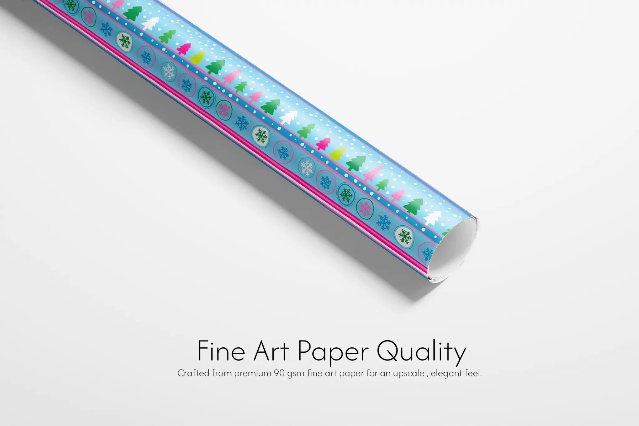 Colorful Christmas Wrapping Paper - Treeline Pop - Haus of Wrap
