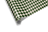 Diamond checkerboard wrapping paper (Harlequin pattern) in high-contrast deep forest green and light cream, ideal for mens wrapping paper and geometric wrapping paper.