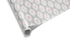 Gray shabby chic wrapping paper with pink floral medallion design for weddings, anniversaries, and bridal showers.