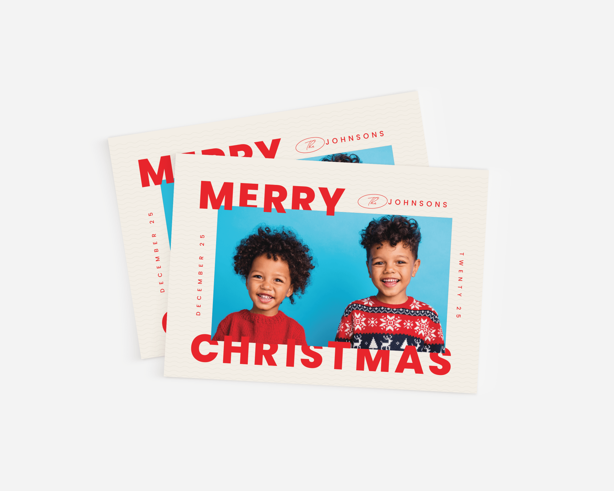 Vibrant Holiday Christmas Photo Postcard - Haus of Wrap