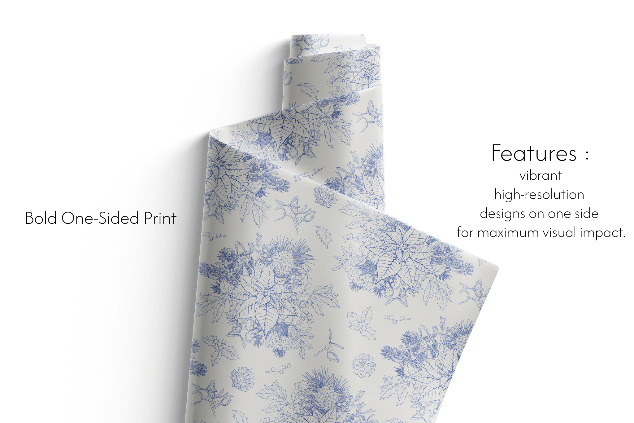 Blue Toile Flora - Haus of Wrap