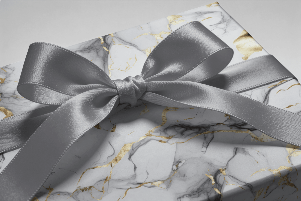 Carrara Gold - Haus of WrapLuxury Gift Wrapping paper