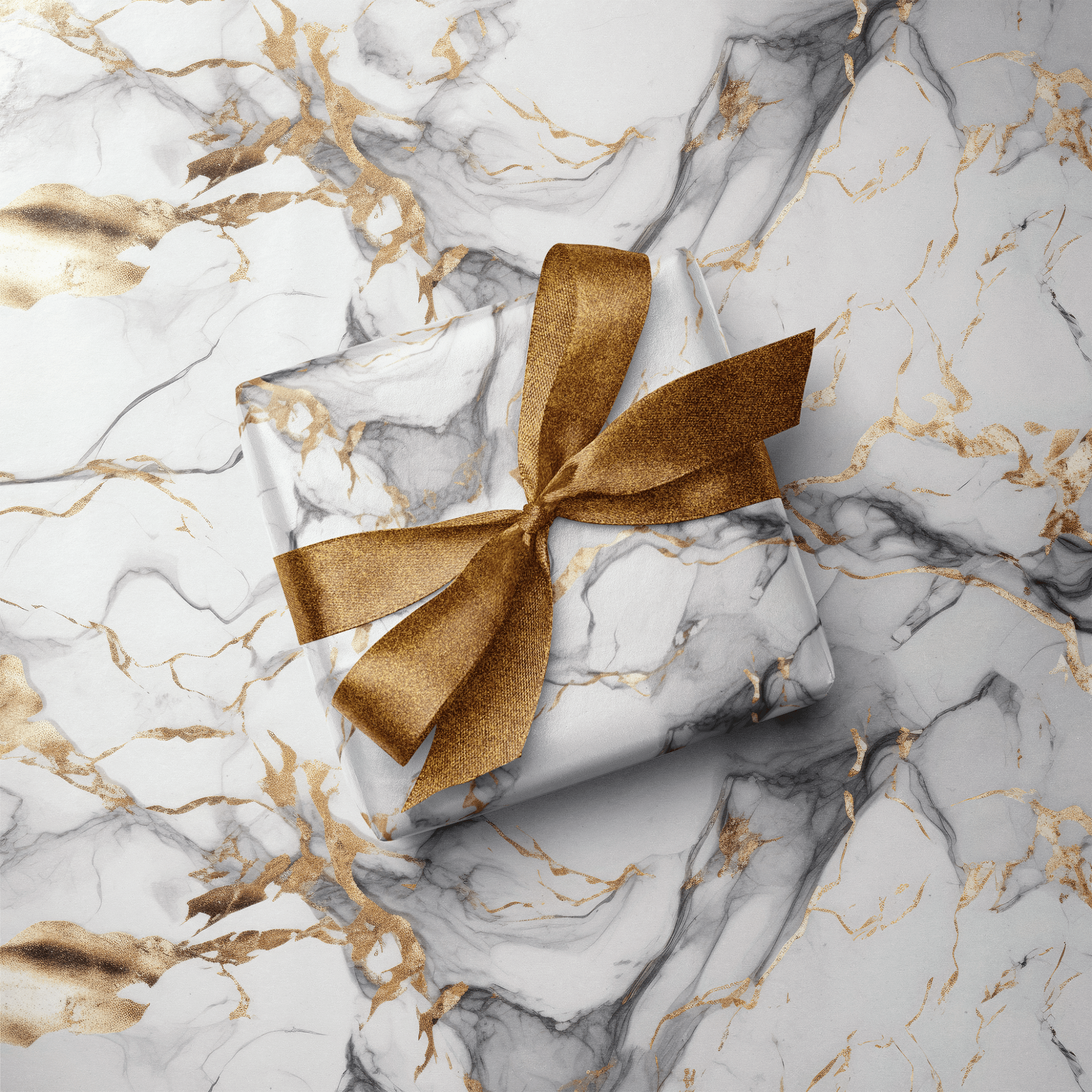 Carrara Gold - Haus of WrapLuxury Gift Wrapping paper
