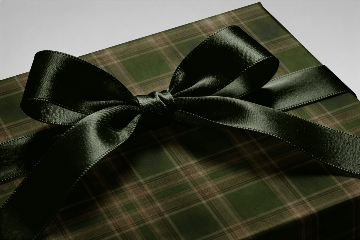 PembertonDark Green Plaid Wrapping PaperHaus of Wrap