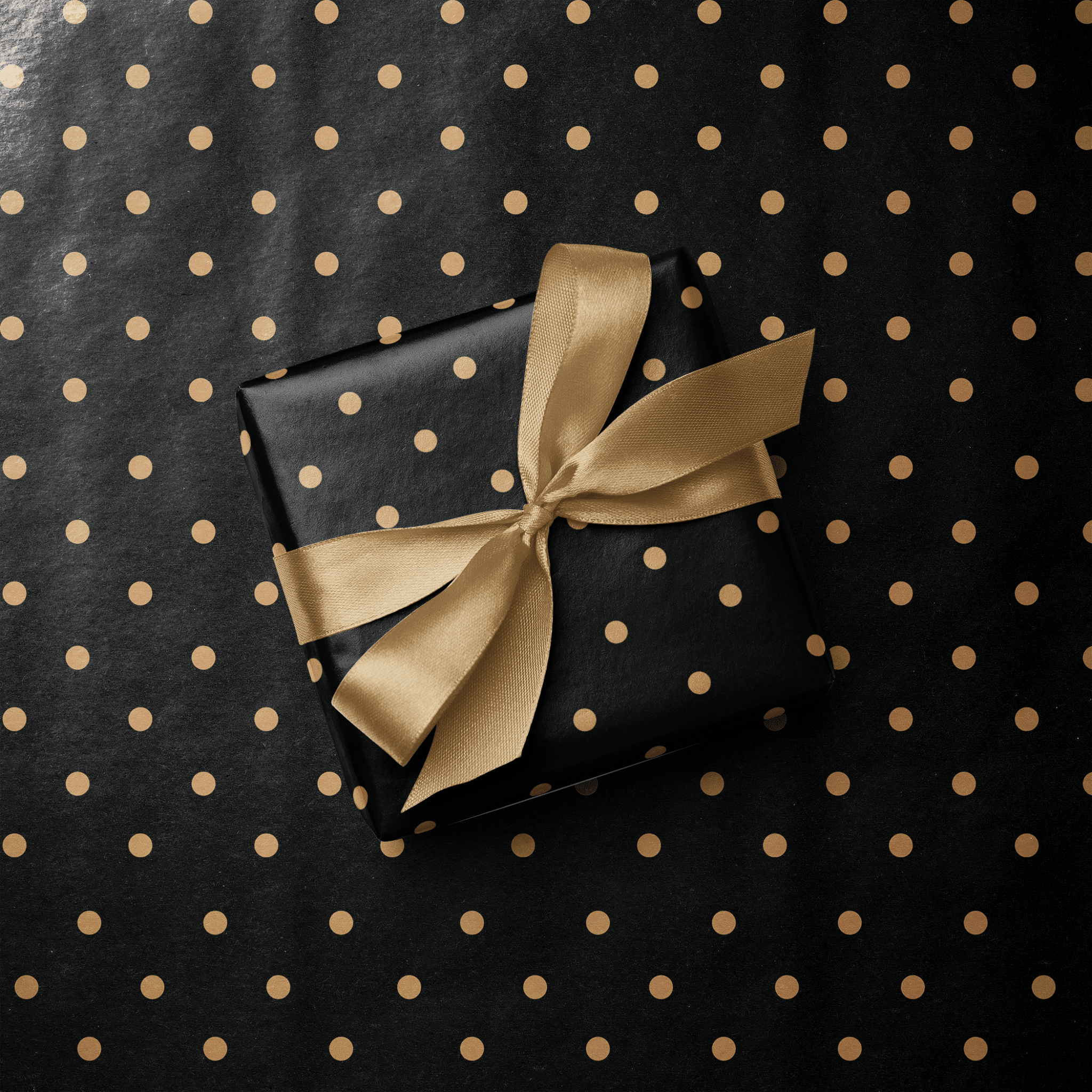 Black and Gold Wrapping Paper - After Dark - Haus of Wrap