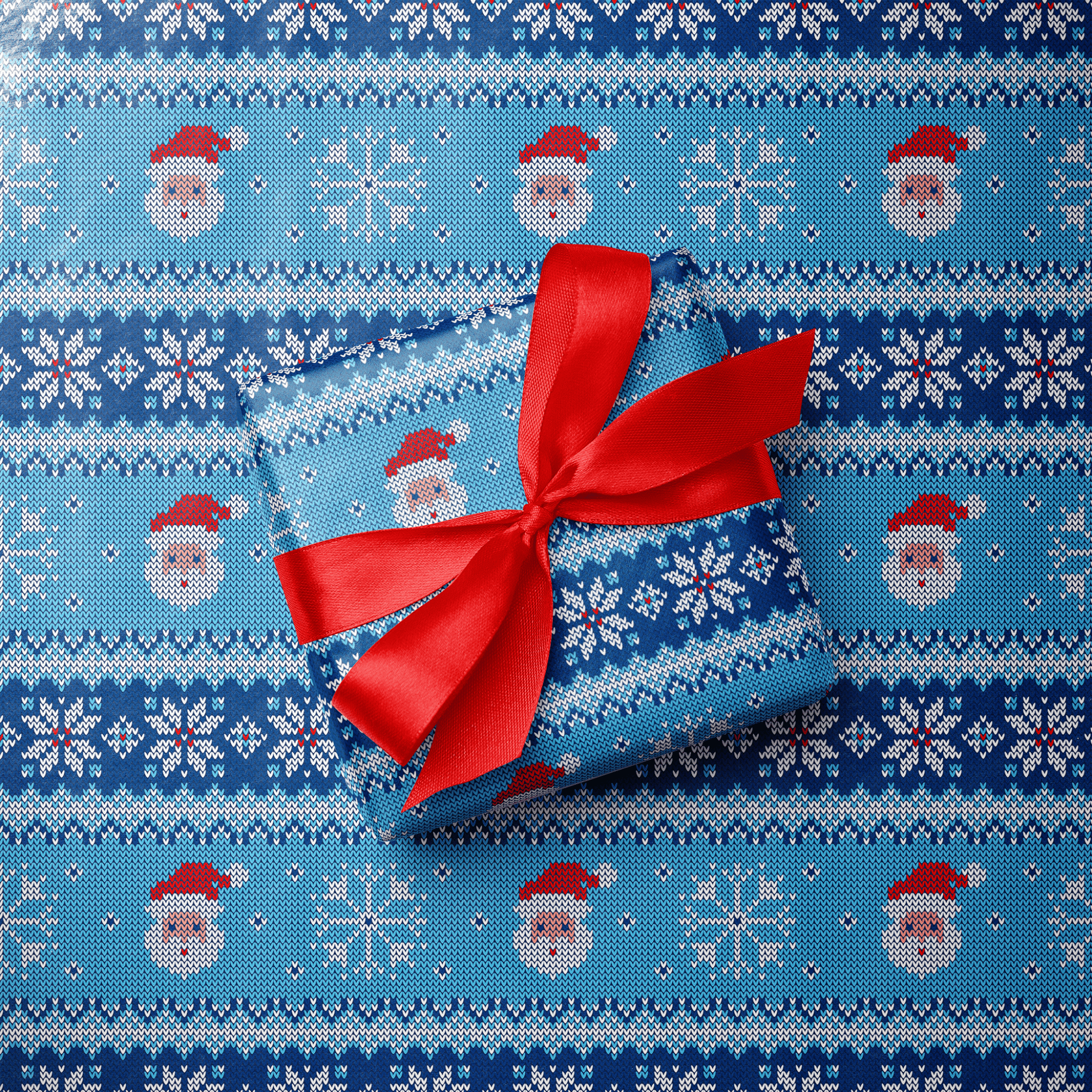 Christmas Wrapping Paper - Stitch & Claus - Haus of Wrap