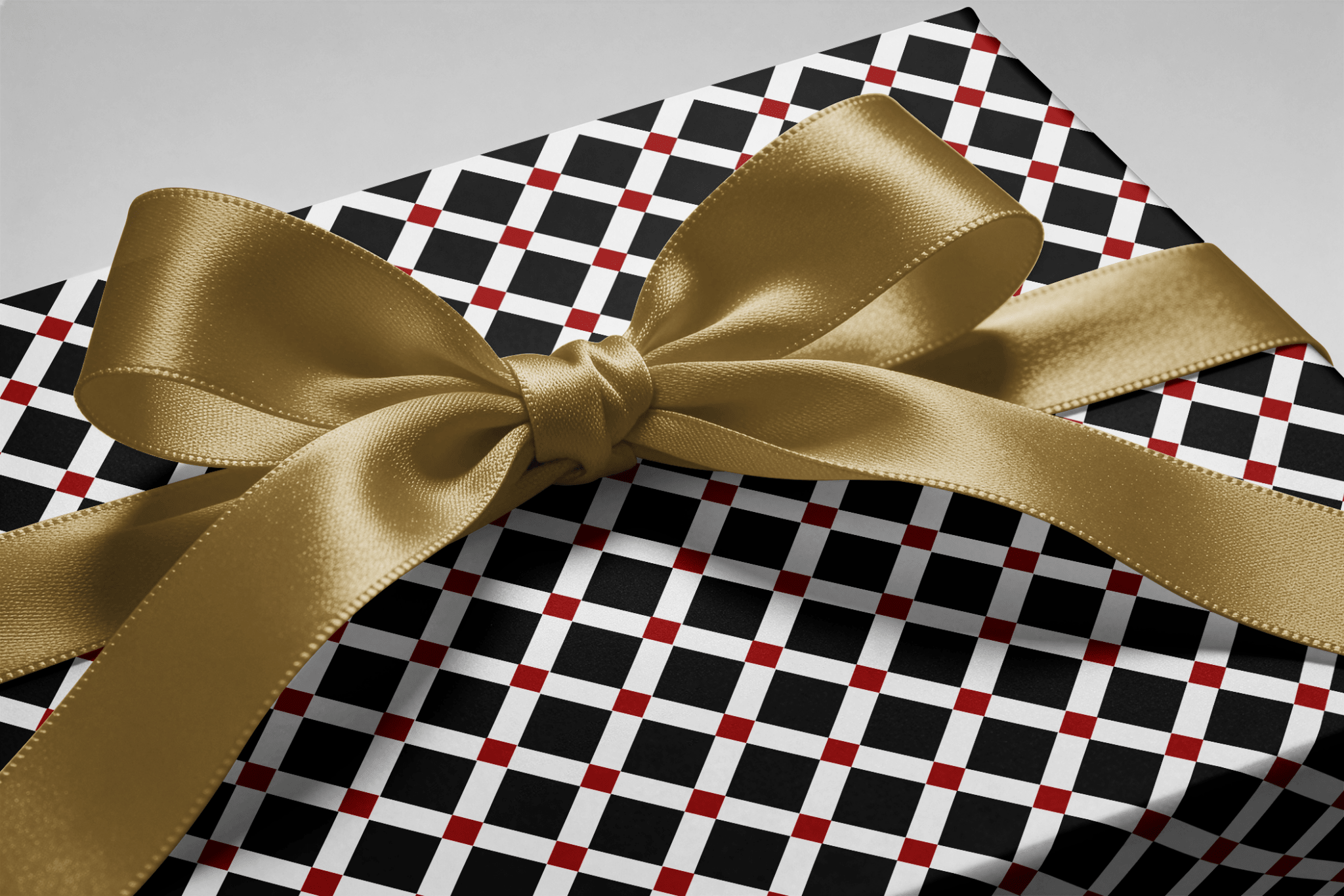 Geometric Gift Wrapping Paper - Carré Rouge - Haus of Wrap
