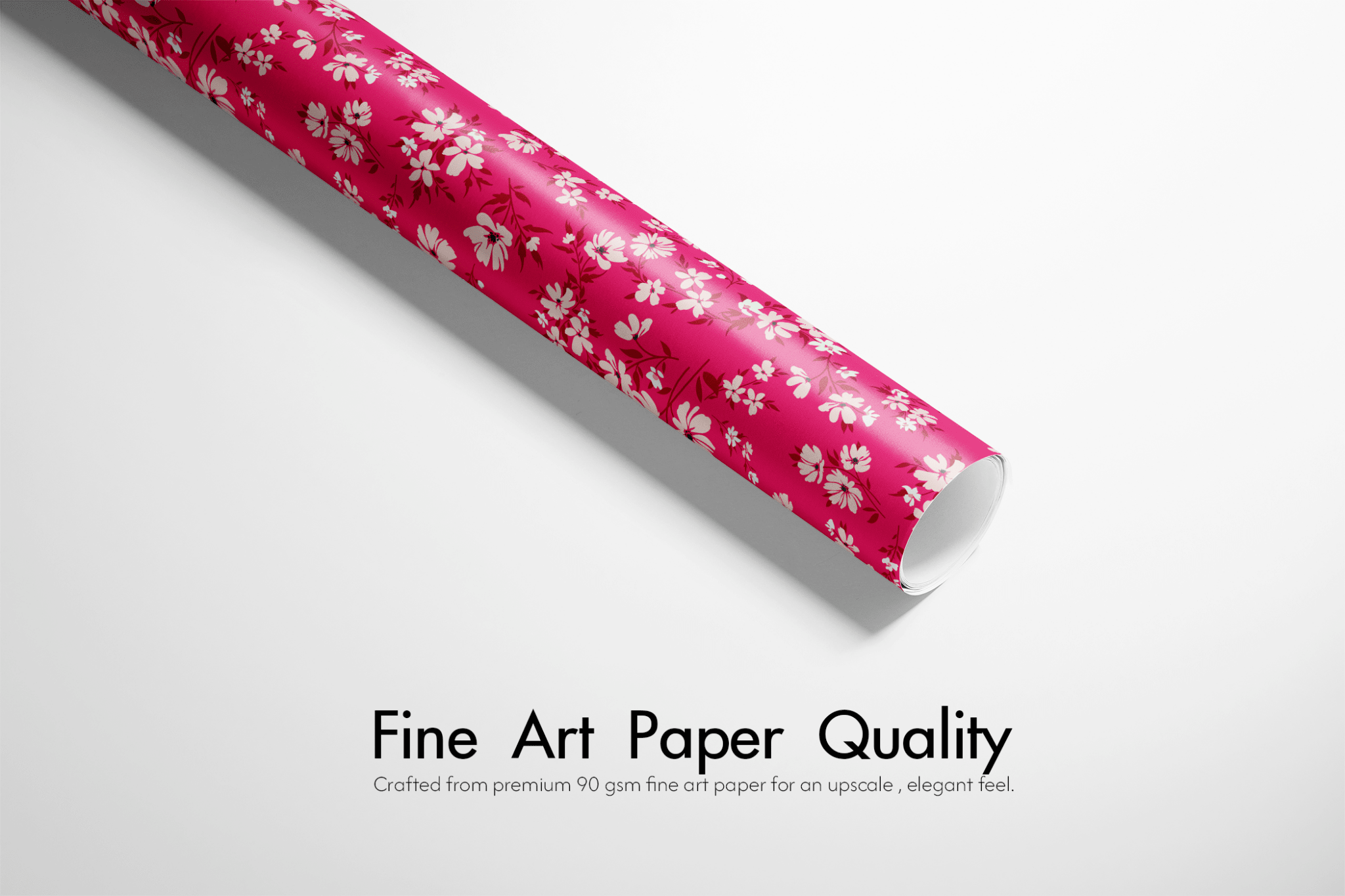 Pink Floral Wrapping Paper - Magenta Bloom - Haus of Wrap