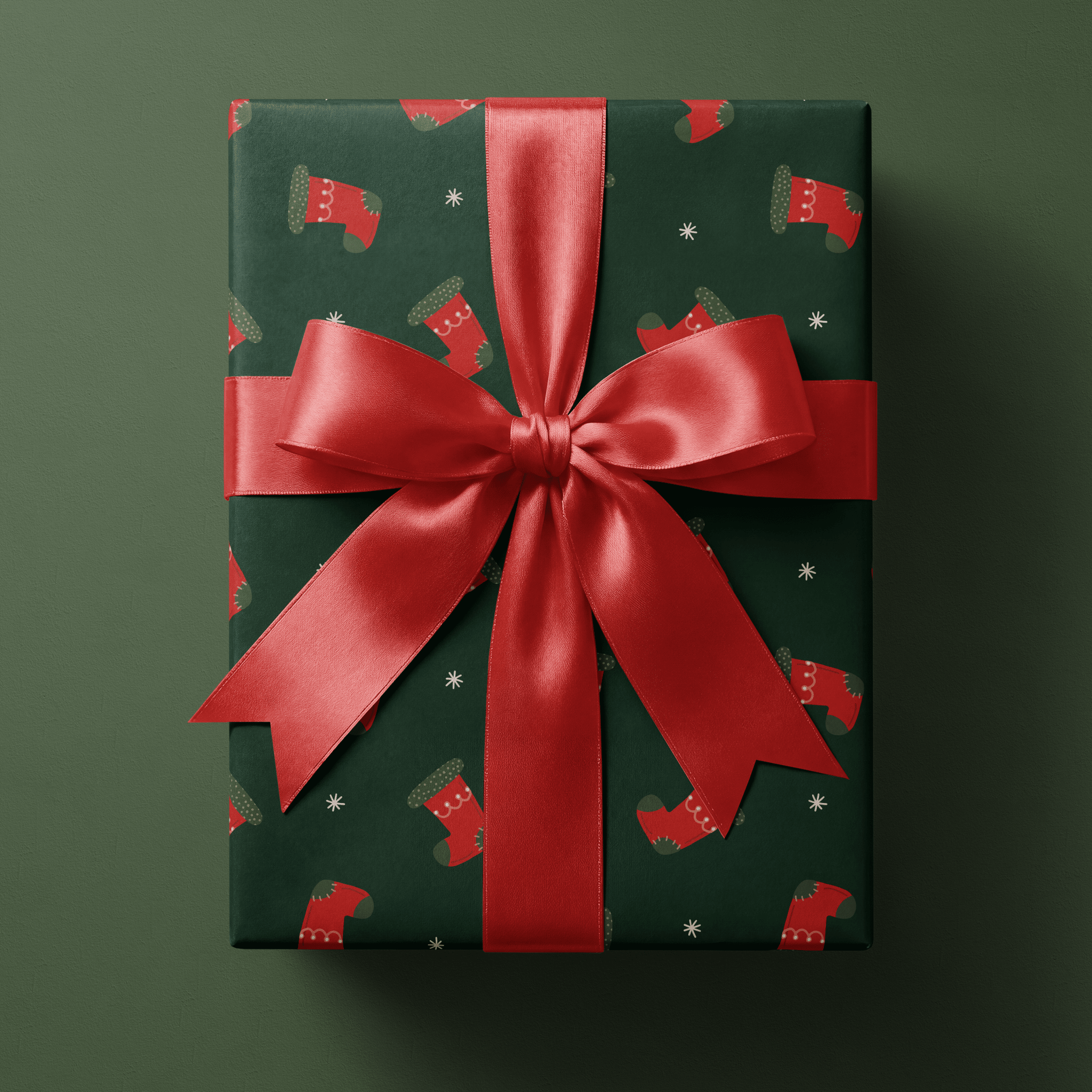 Funny Christmas Wrapping Paper - Filled & Thrilled - Haus of Wrap