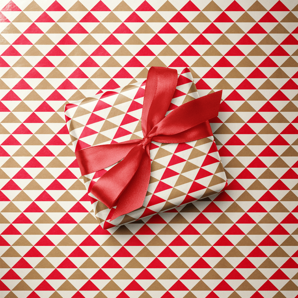 Christmas Gift Wrapping Paper - Triangolo - Haus of Wrap