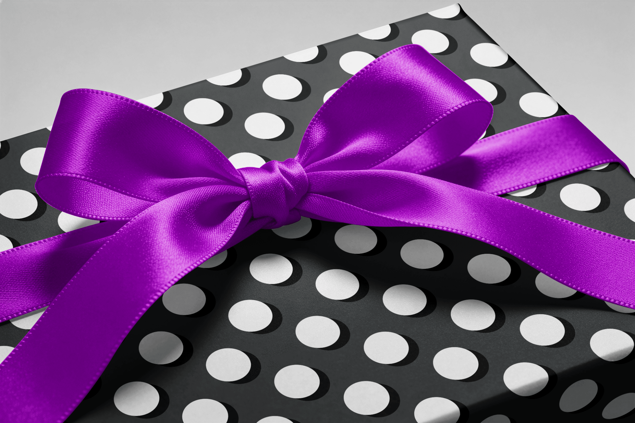Black and White Wrapping Paper - White Out - Haus of Wrap