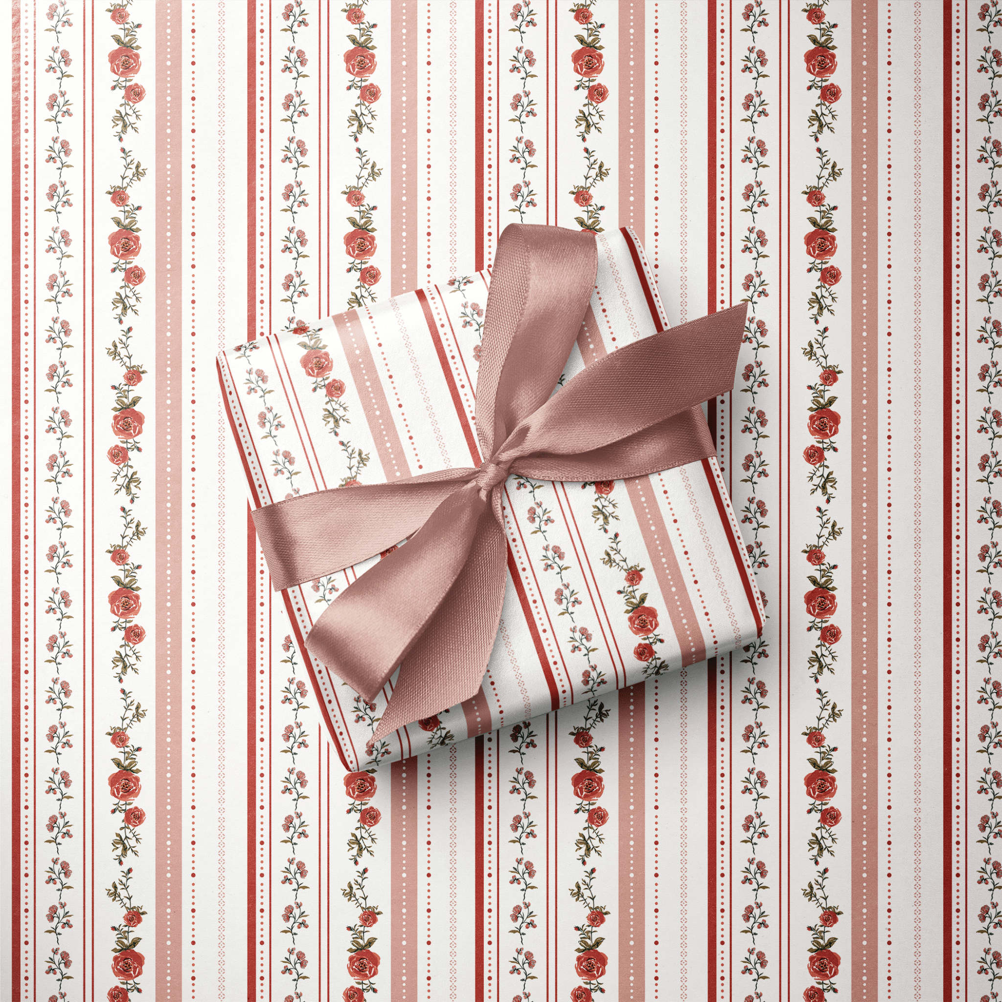 Romantic Wrapping Paper - Montagne Rose - Haus of Wrap