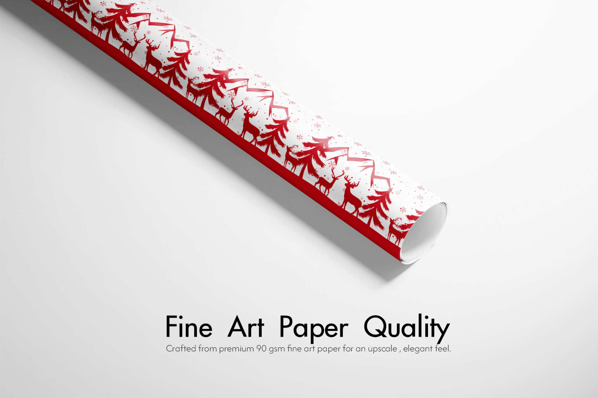 Reindeer Christmas Wrapping Paper - Christmas Eve Run - Haus of Wrap