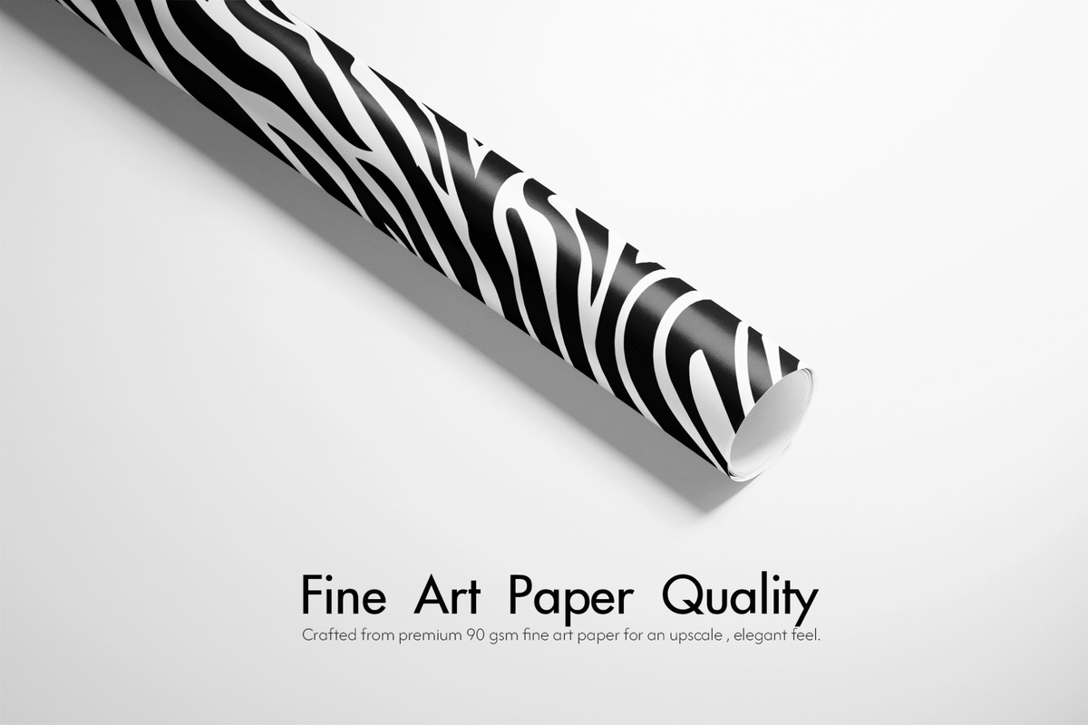 Black White Wrapping Paper - Monochrome Wild - Haus of Wrap
