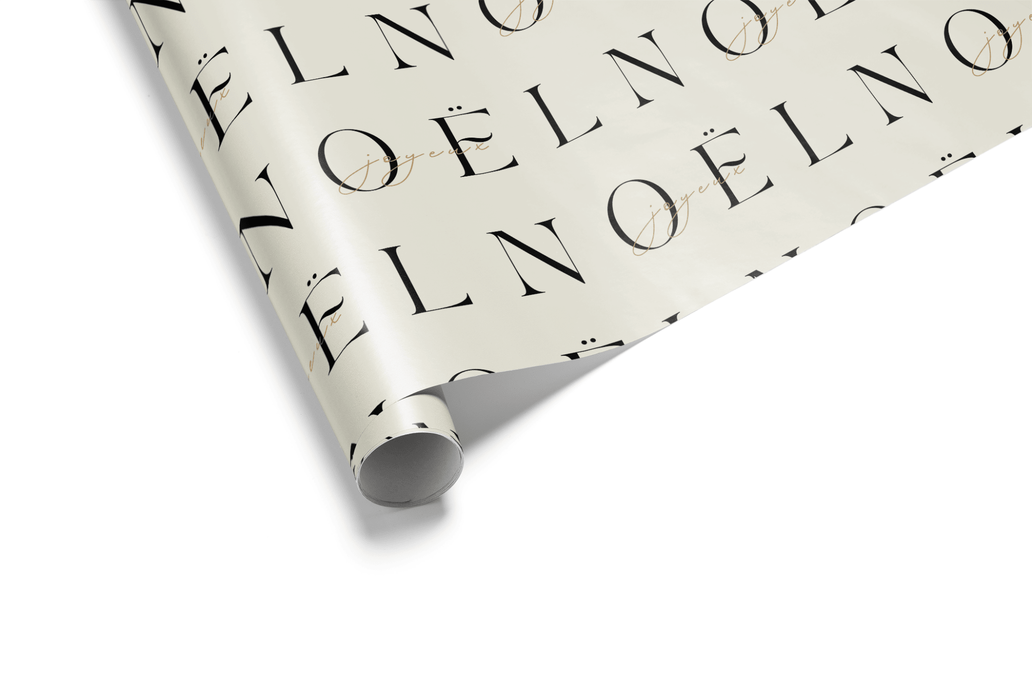 Black and White Christmas Wrapping Paper - Première - Haus of Wrap