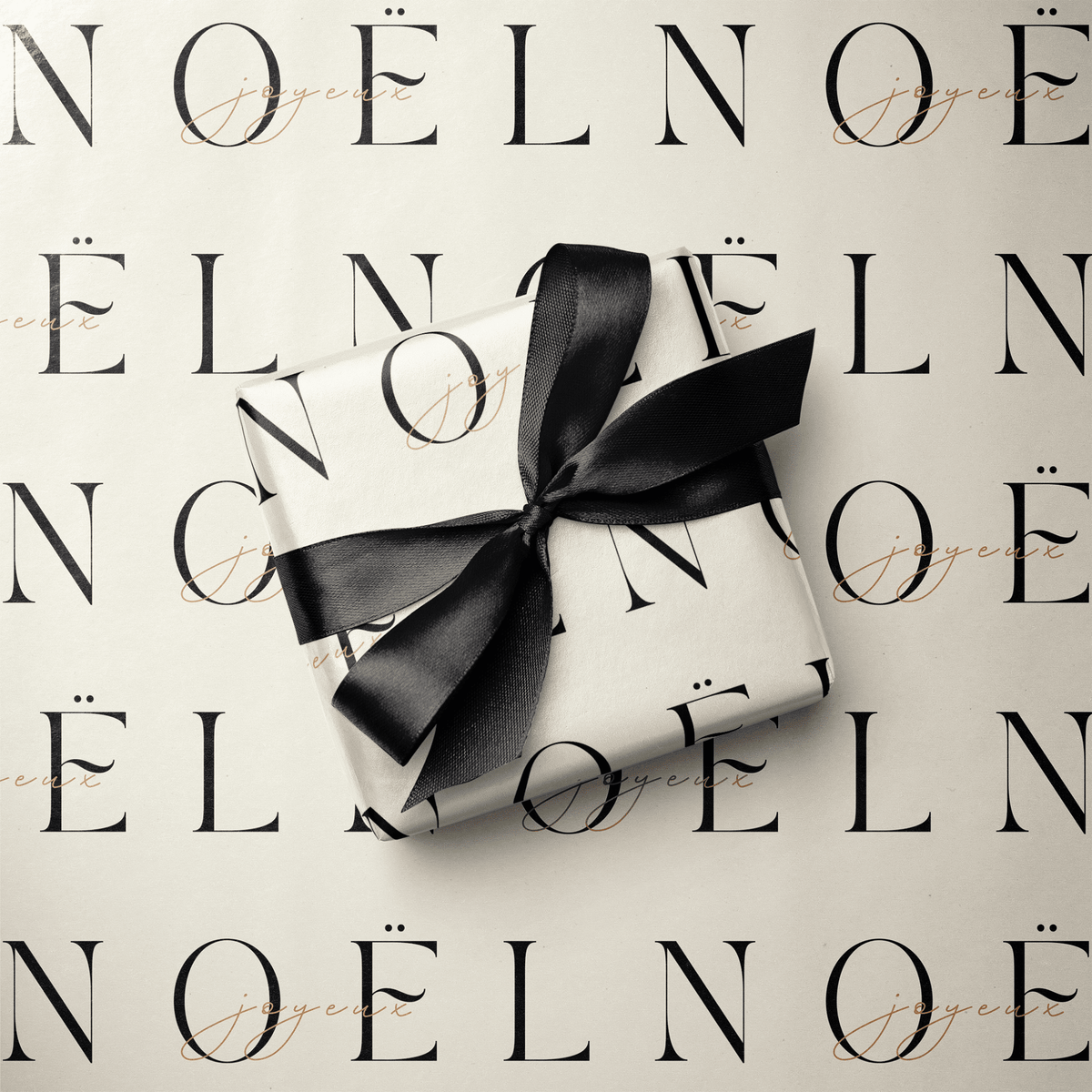 Black and White Christmas Wrapping Paper - Première - Haus of Wrap