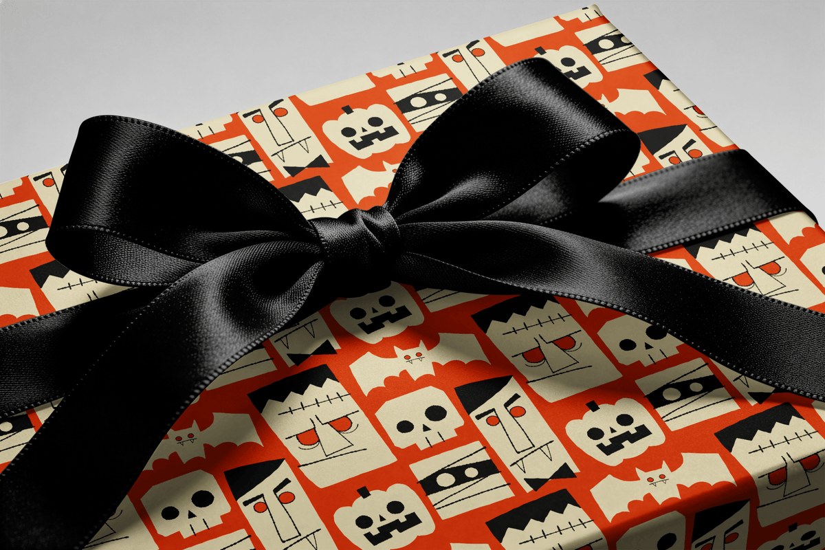 Spooky Wrapping Paper - The Usual Suspects - Haus of Wrap