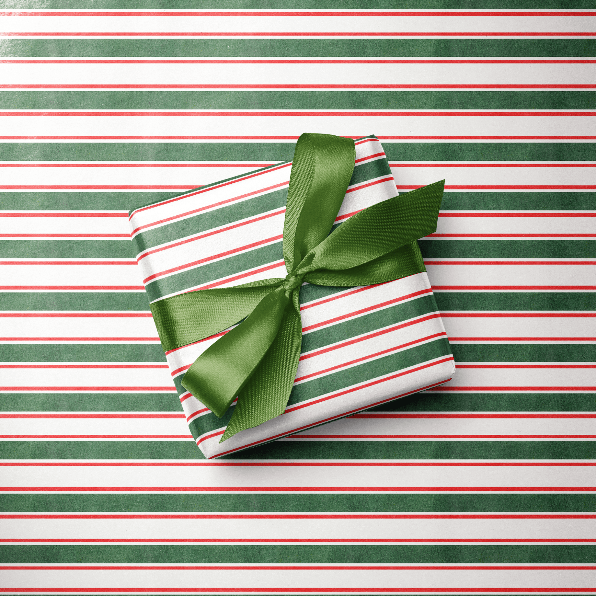Striped Christmas Wrapping Paper - Christmas Cabana - Haus of Wrap