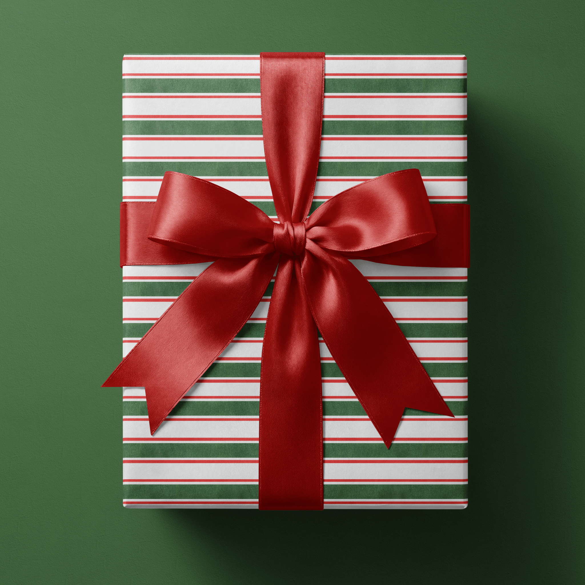 Striped Christmas Wrapping Paper - Christmas Cabana - Haus of Wrap