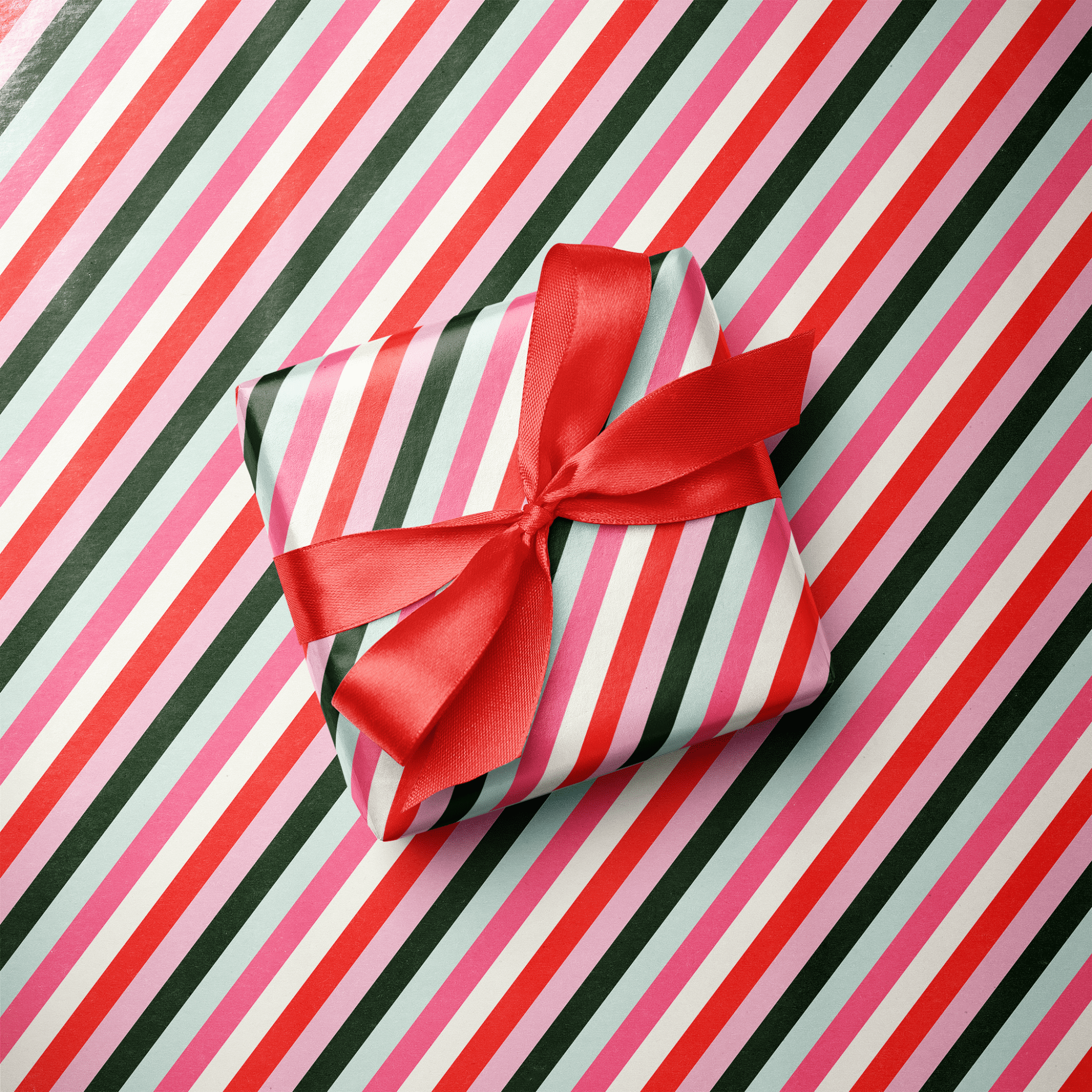 Candy Cane Christmas Wrapping Paper - Kringle - Haus of Wrap