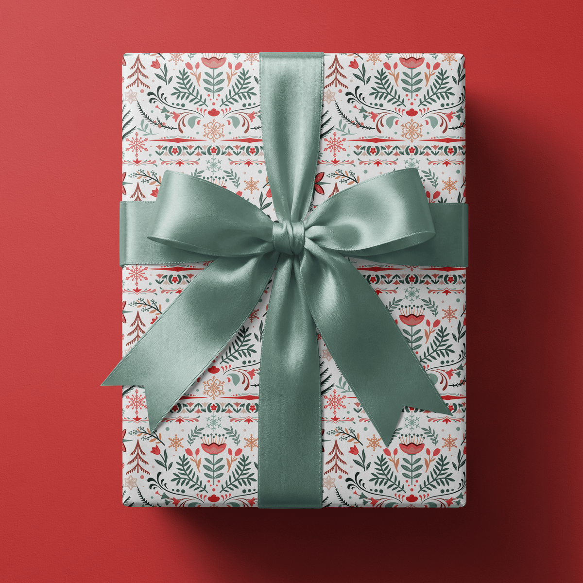 Scandinavian Christmas Wrapping Paper - Christmas in Copenhagen - Haus of Wrap