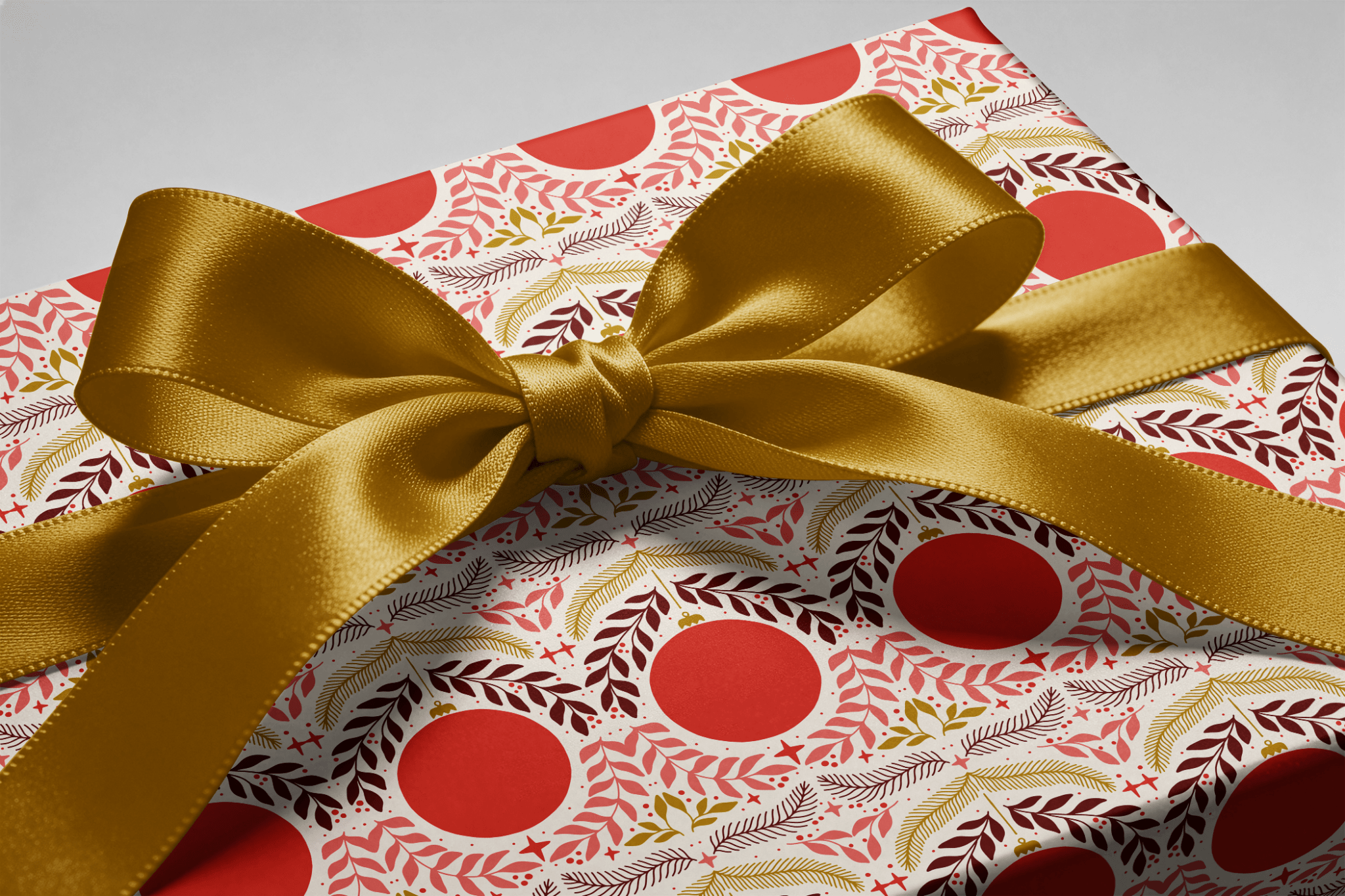Christmas Ornament Wrapping Paper - Bauble Row - Haus of Wrap