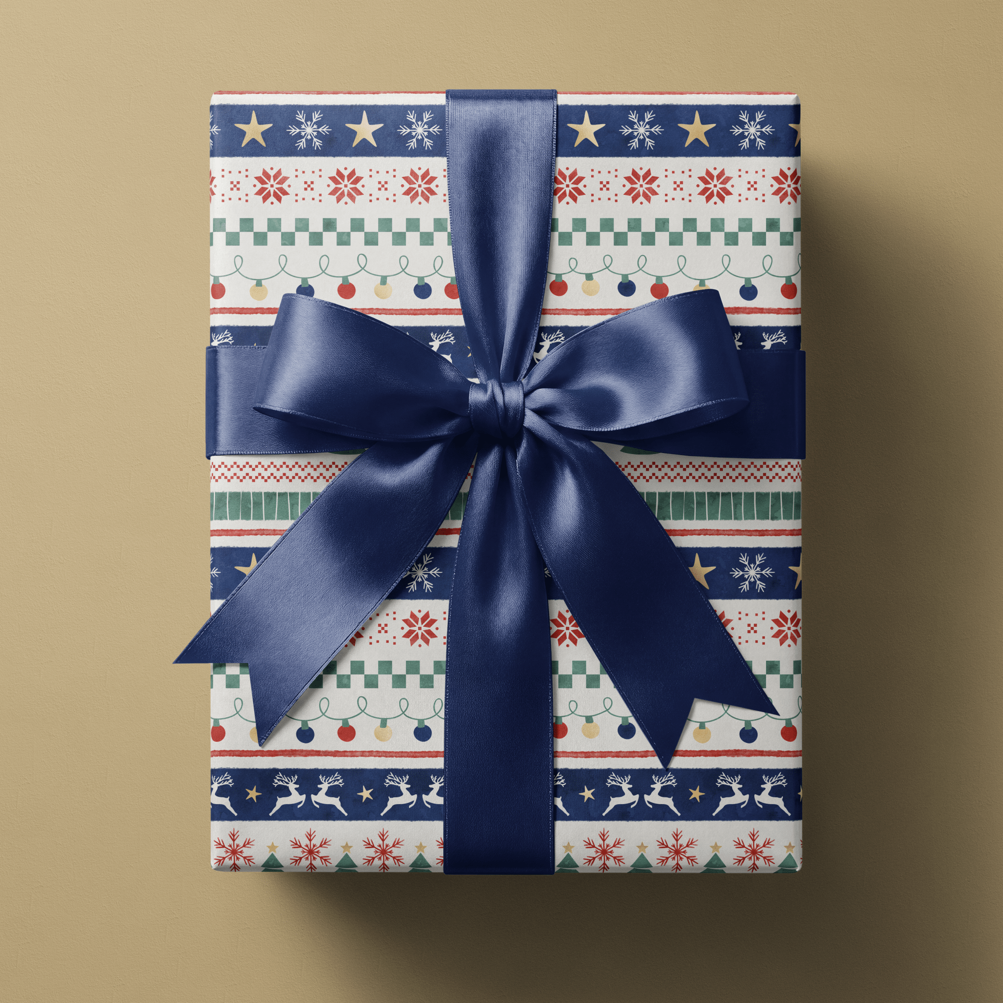 Nordic Christmas Wrapping Paper - The Christmas Jumper - Haus of Wrap