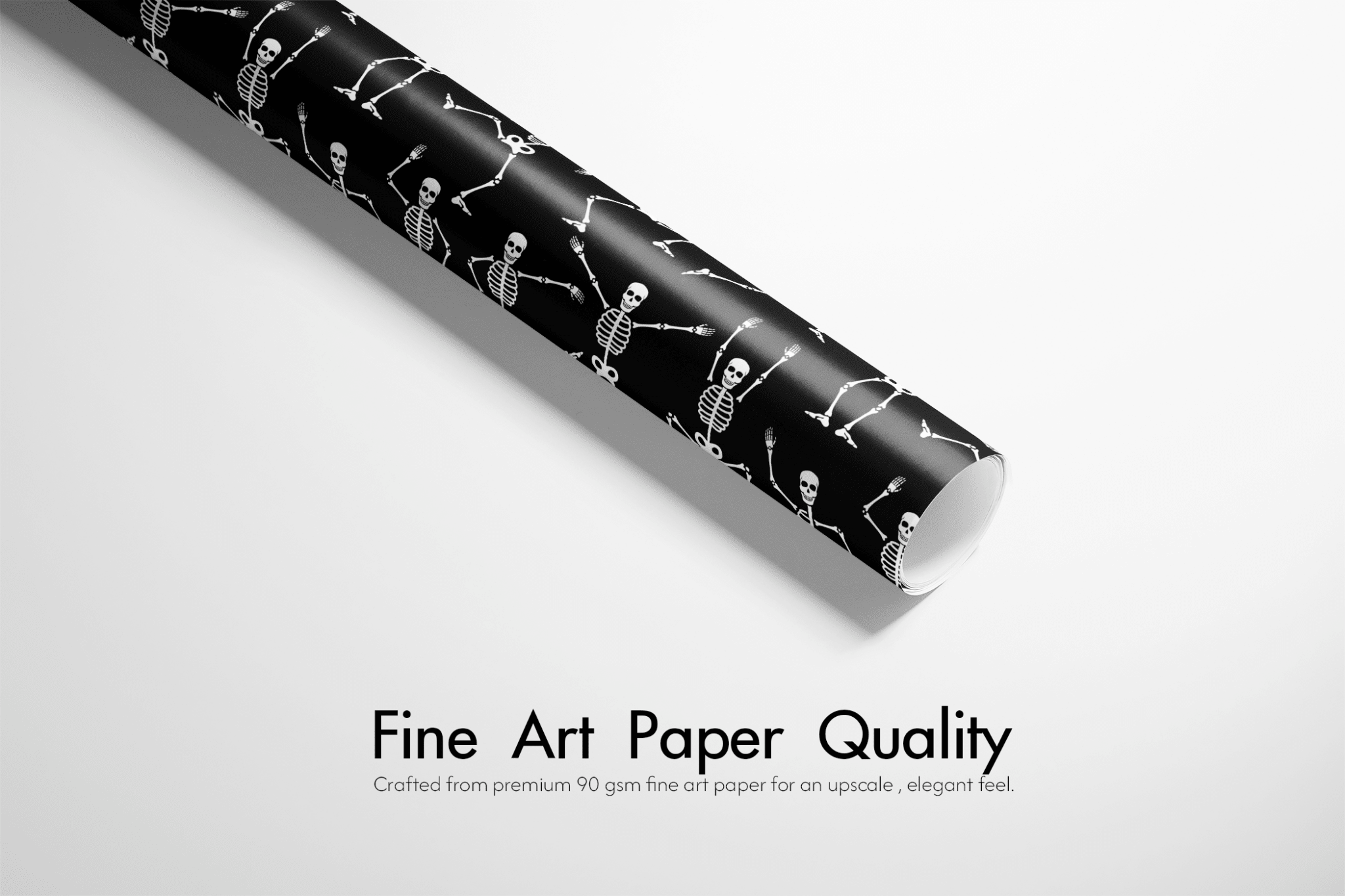 Halloween Wrapping Paper - Bad to the Bone - Haus of Wrap