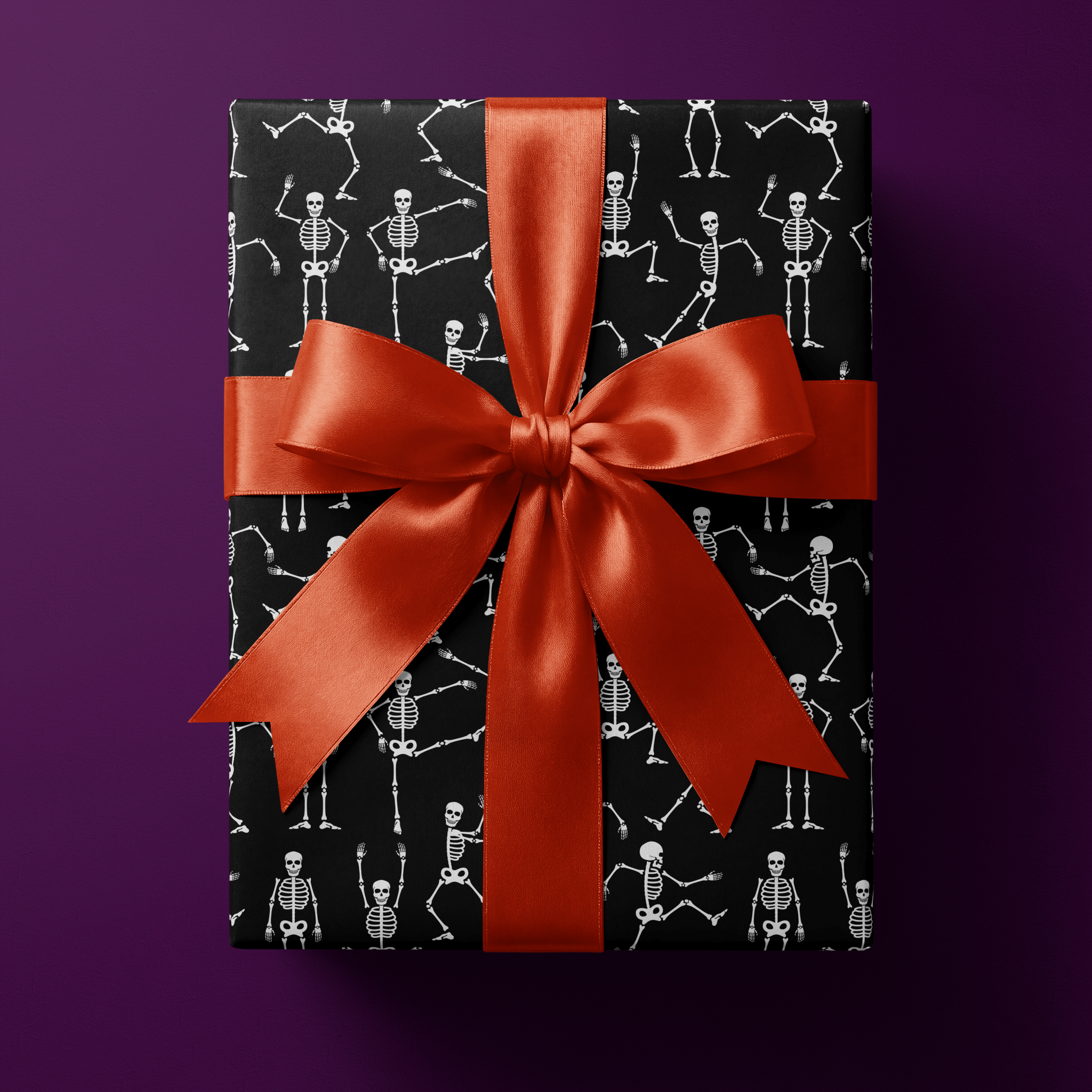 Halloween Wrapping Paper - Bad to the Bone - Haus of Wrap