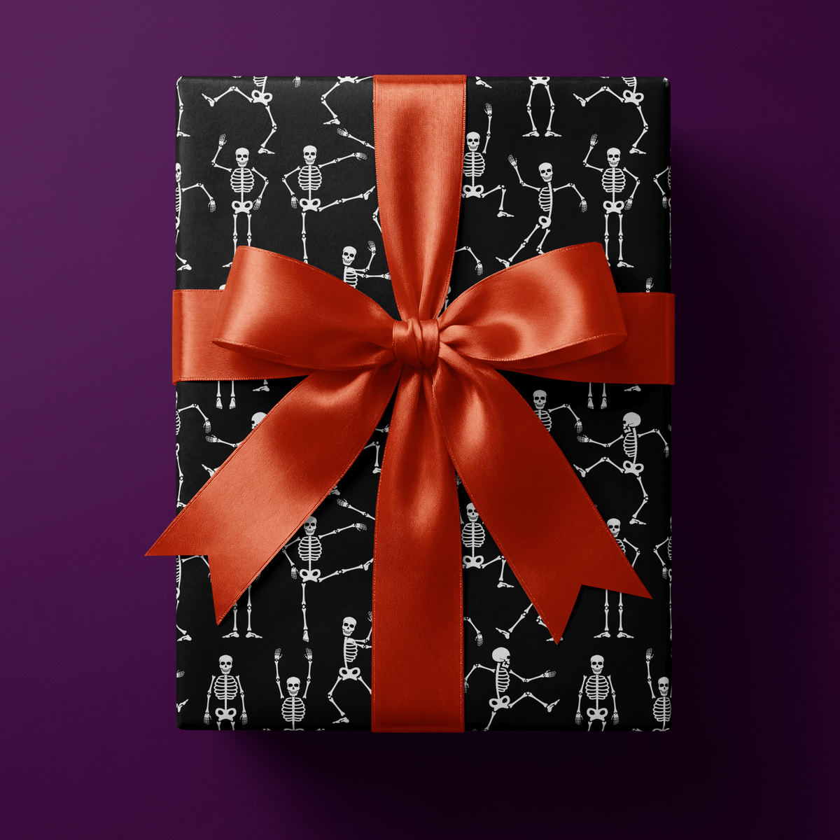 Halloween Wrapping Paper - Bad to the Bone - Haus of Wrap