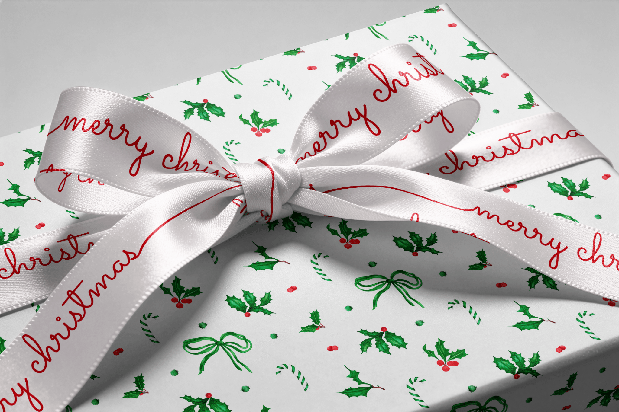 Christmas Bow Wrapping Paper - Bow Season - Haus of Wrap