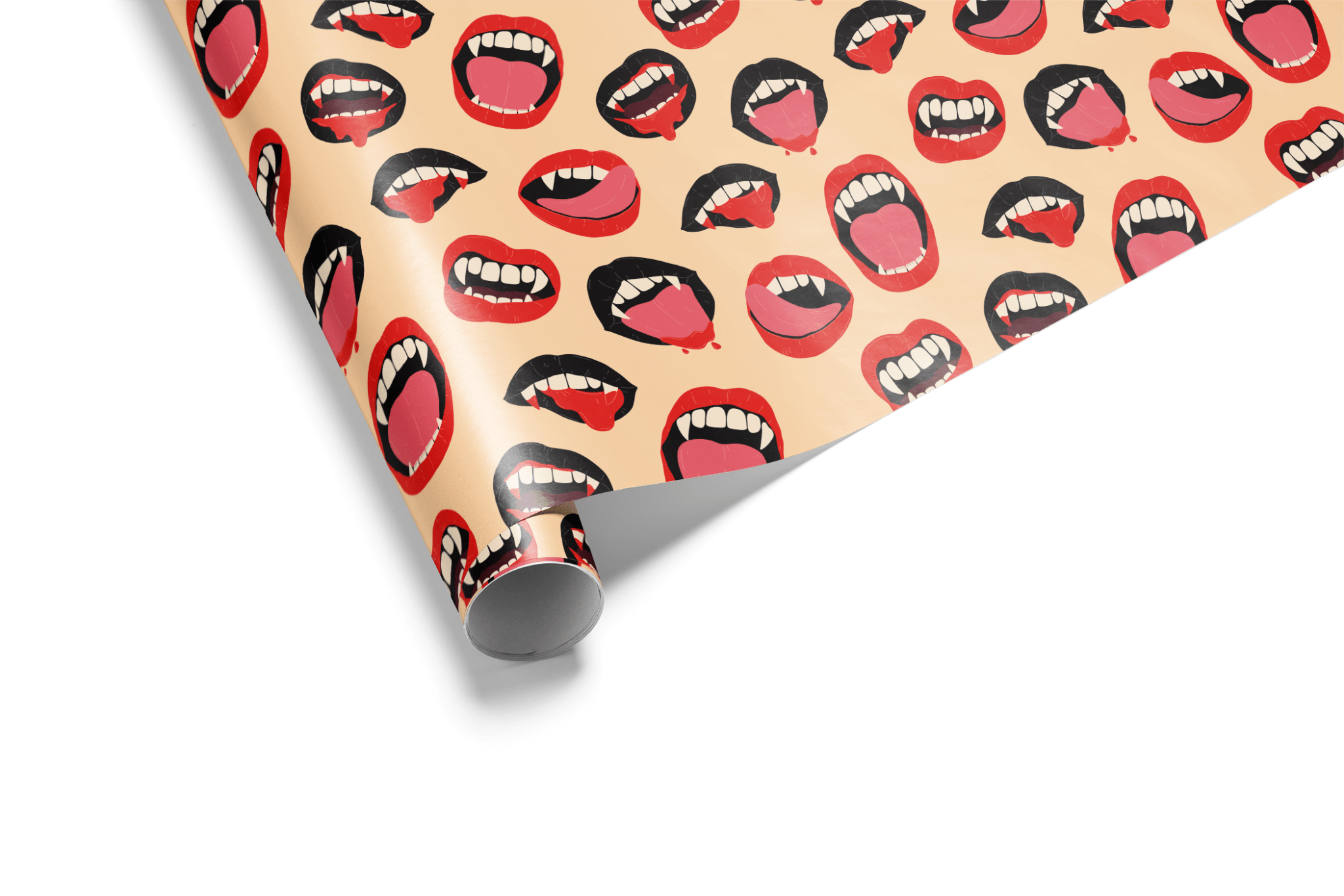 Goth Wrapping Paper - Bite Me - Haus of Wrap
