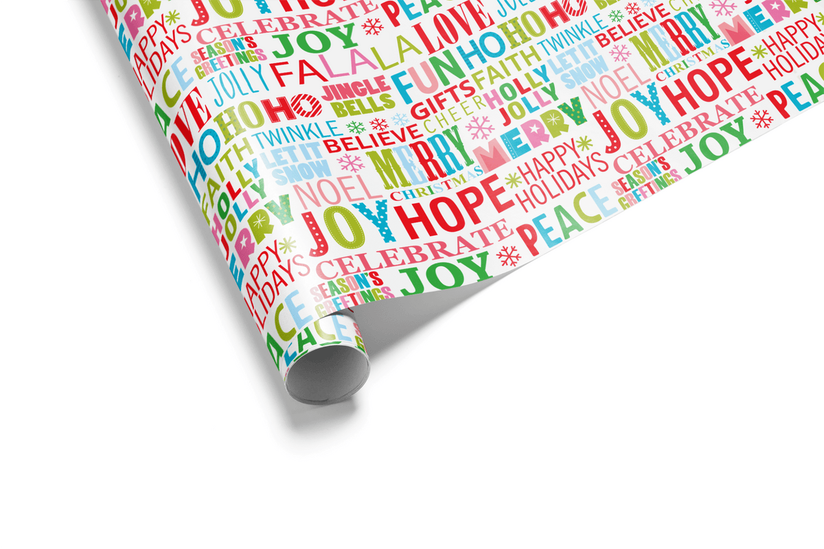 Colorful Christmas Wrapping Paper - Merry Mayhem - Haus of Wrap