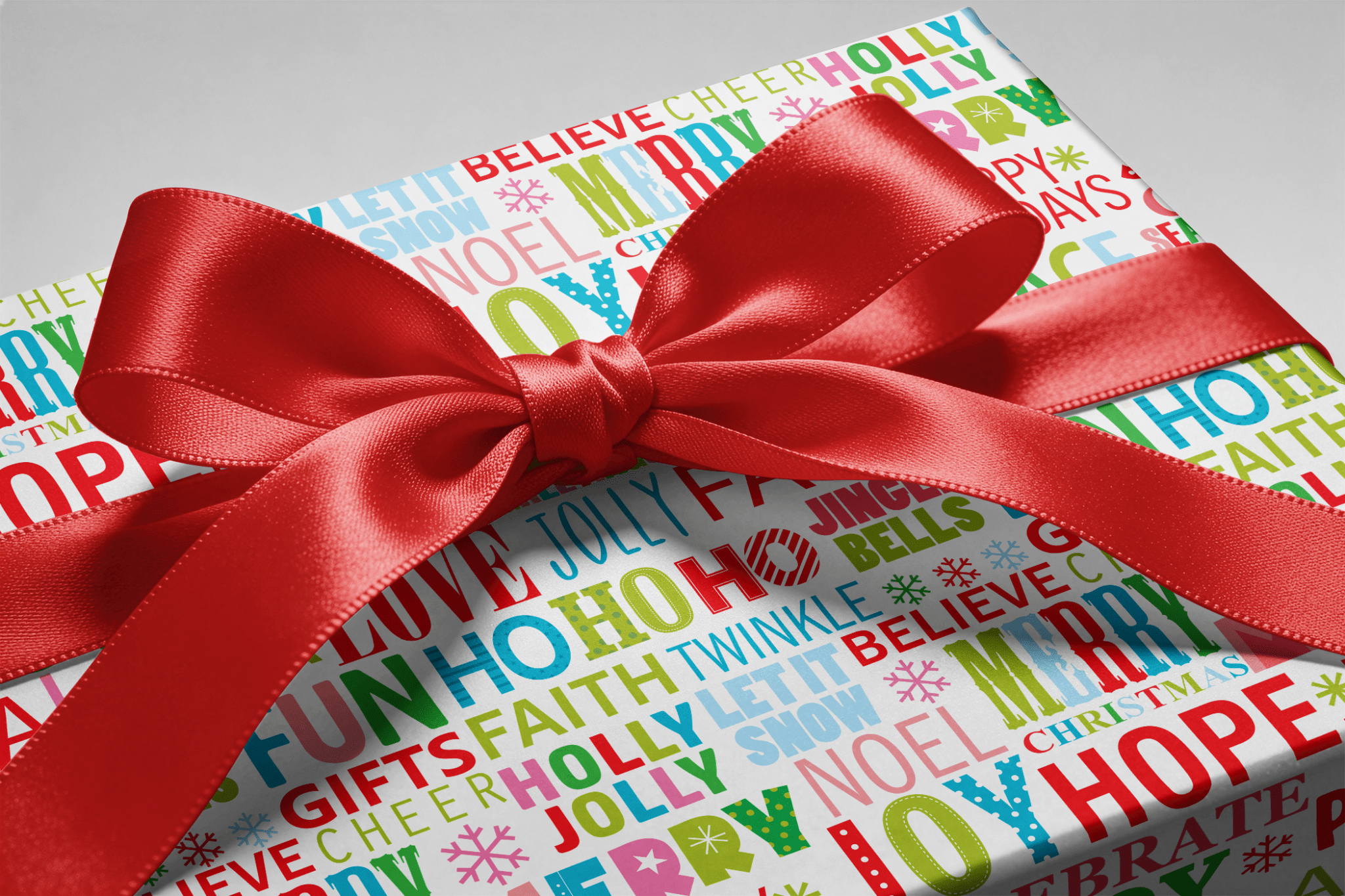 Colorful Christmas Wrapping Paper - Merry Mayhem - Haus of Wrap