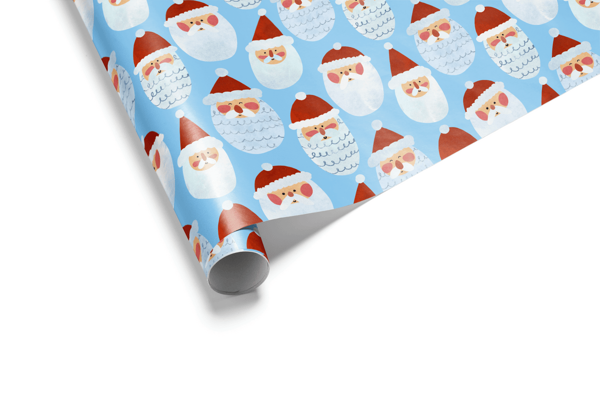 Santa Christmas Wrapping Paper - Jolly Old - Haus of Wrap
