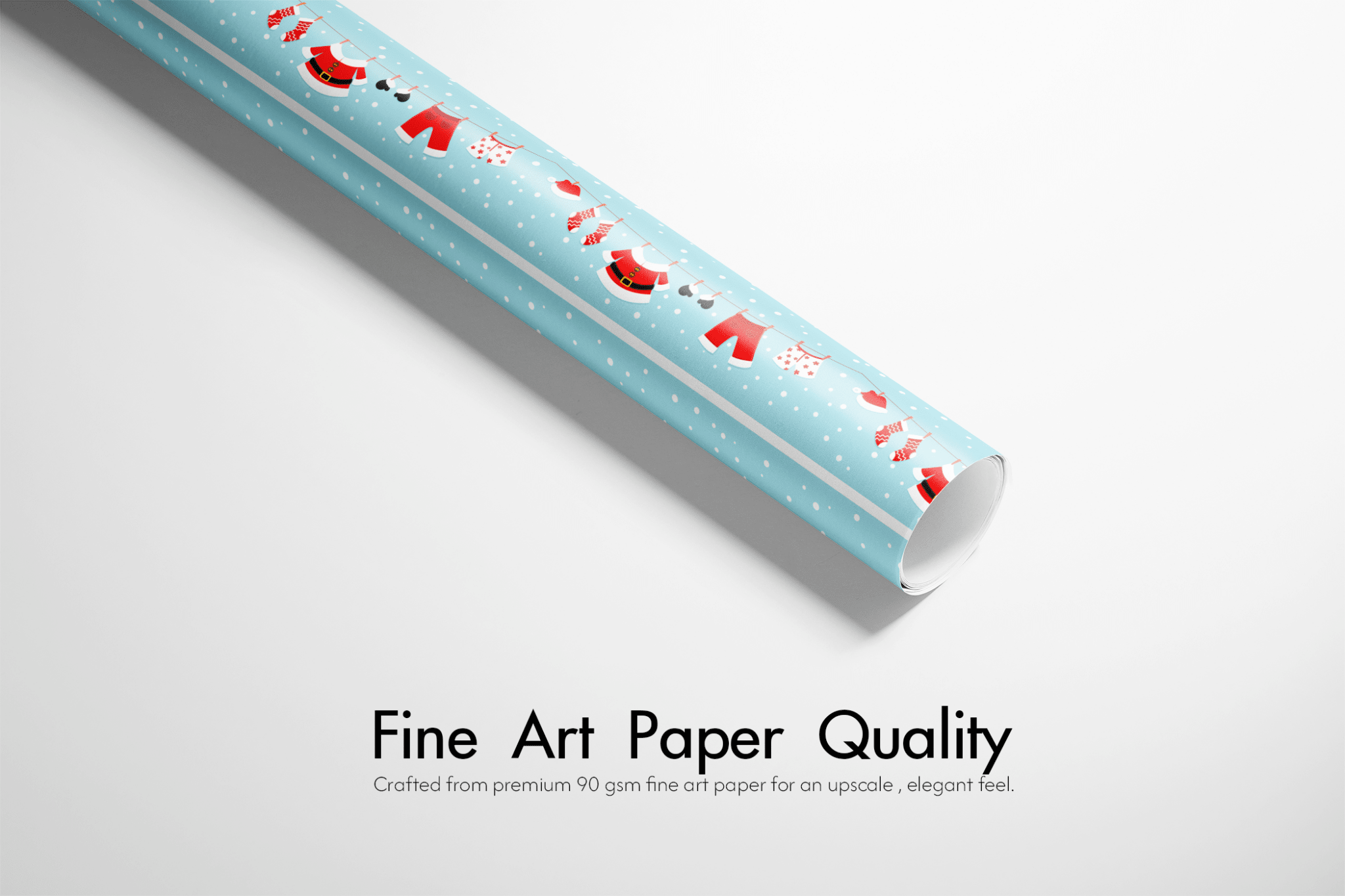 Kids Christmas Wrapping Paper - Wash Day at the Pole - Haus of Wrap