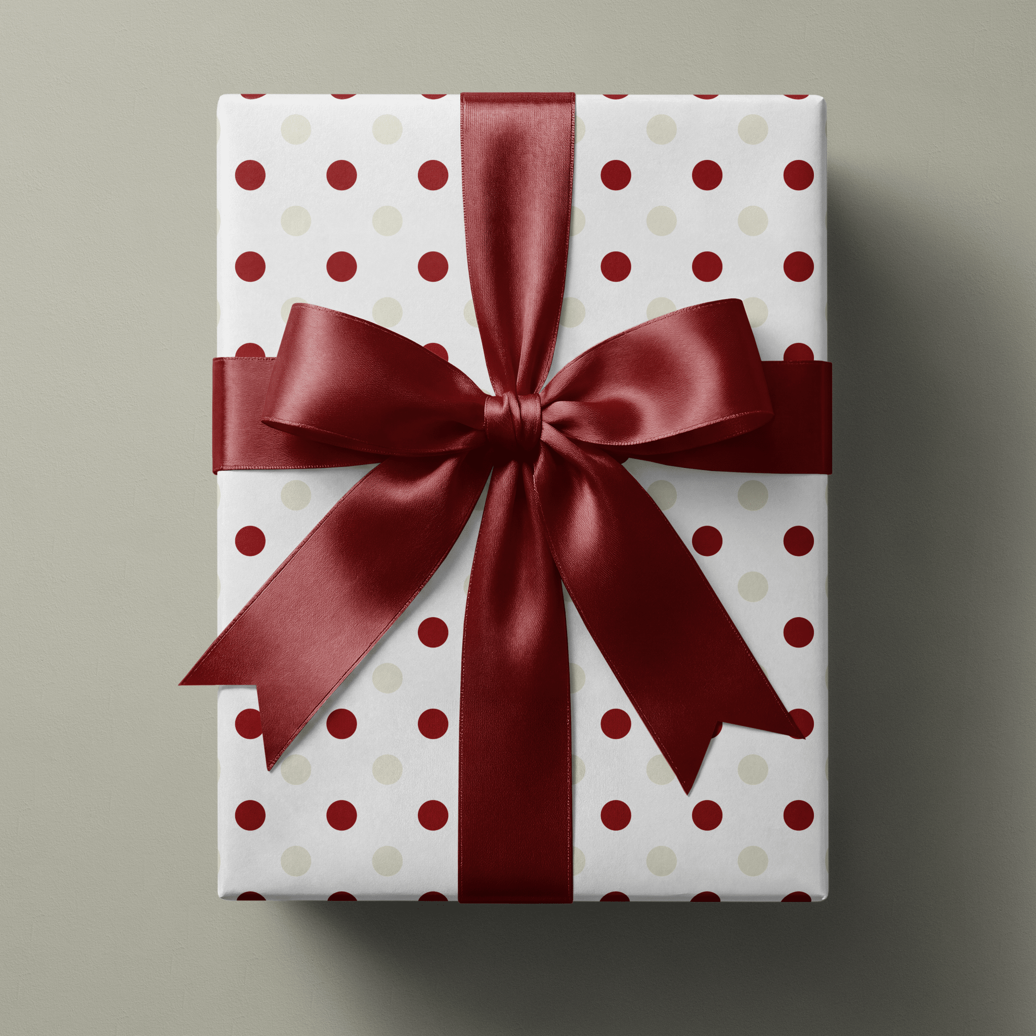 Polka Dot Christmas Wrapping Paper - Dot the Halls - Haus of Wrap