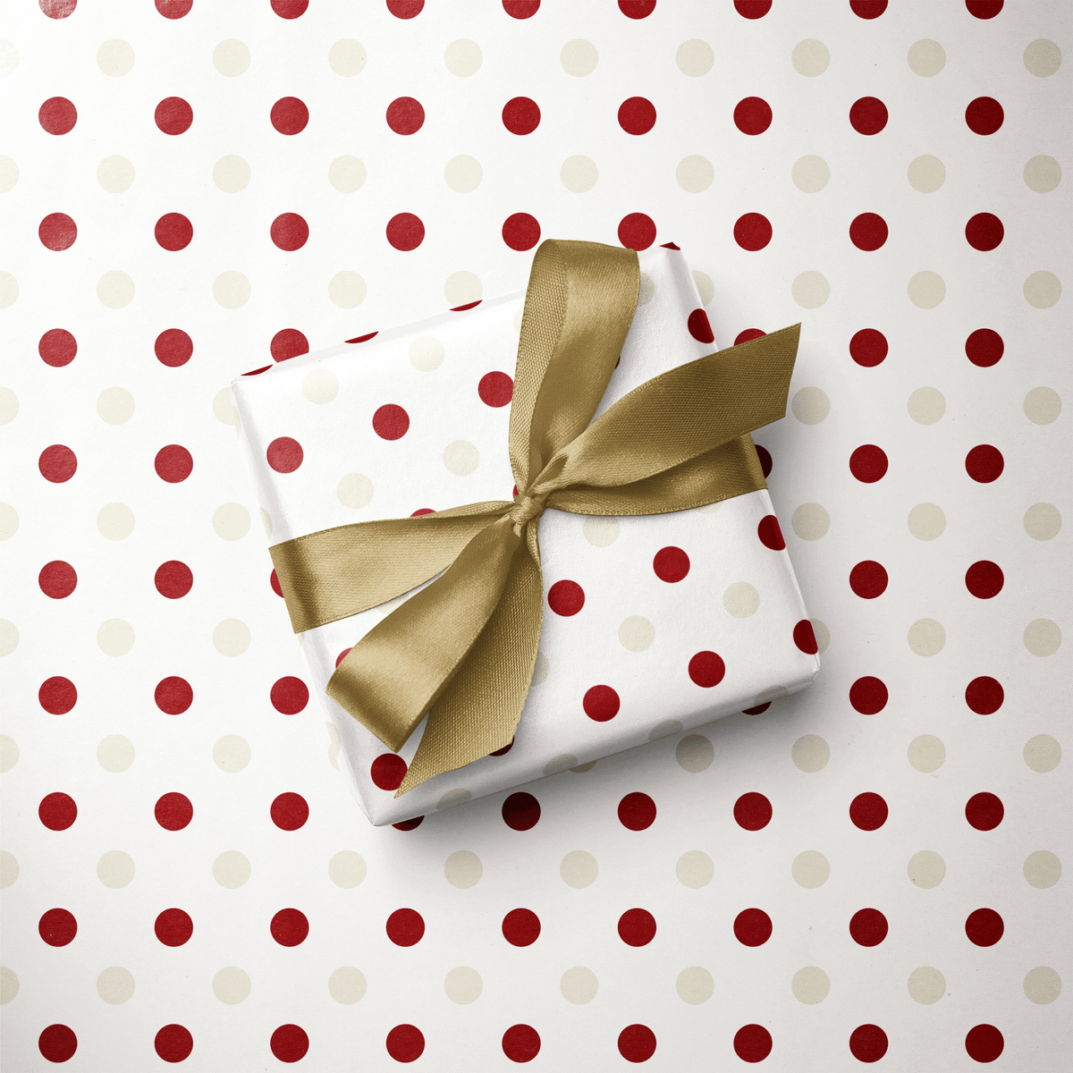 Polka Dot Christmas Wrapping Paper - Dot the Halls - Haus of Wrap