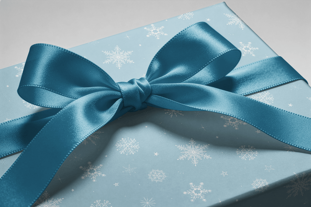 Snowflake Christmas Wrapping Paper - Let it Snow - Haus of Wrap