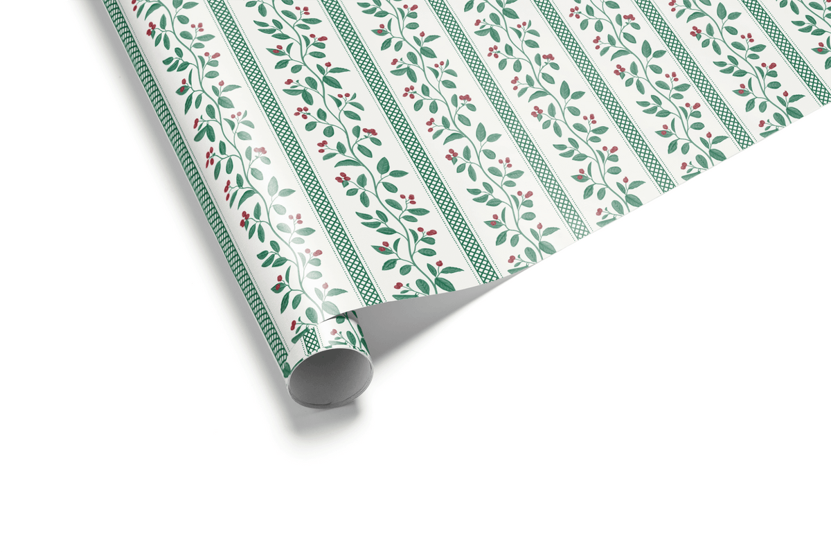 Christmas Wrapping Paper - Winterberry - Haus of Wrap