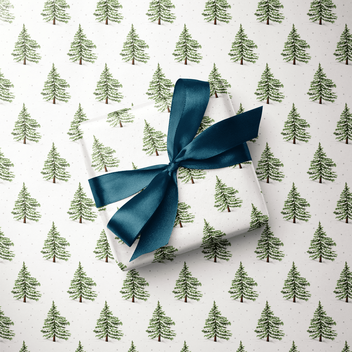 Christmas Wrapping Paper - Snowy Pines - Haus of Wrap