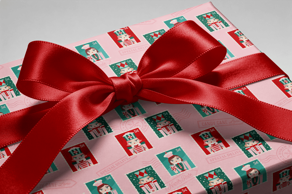 Pink Nutcracker Wrapping Paper - The Pink Brigade - Haus of Wrap