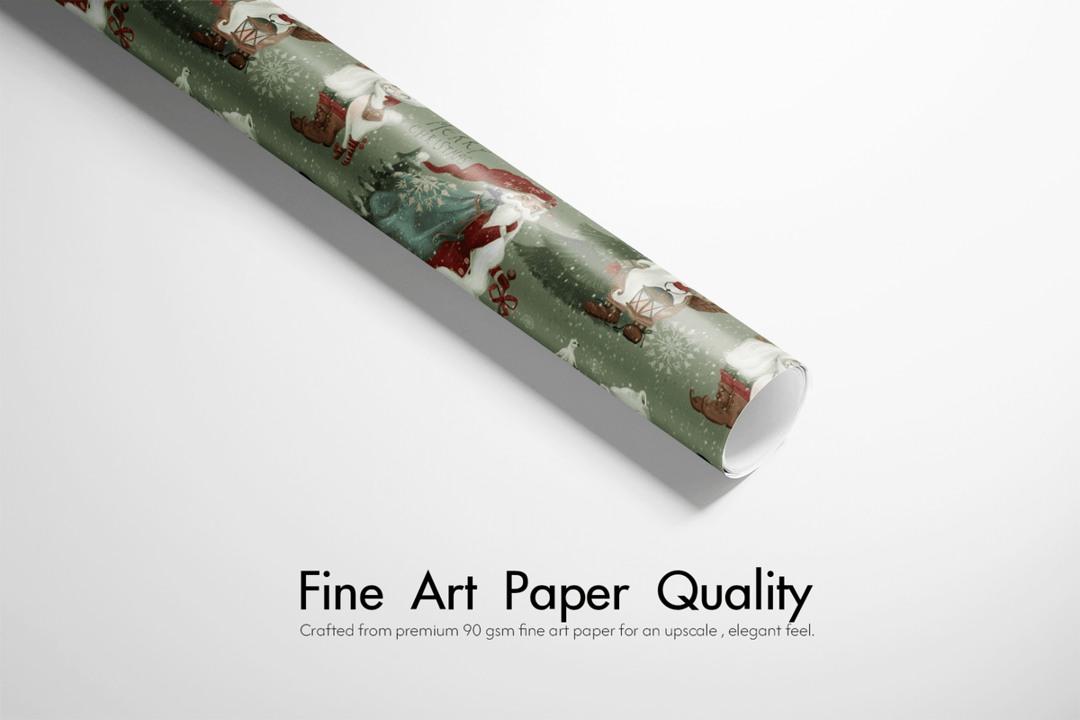 Woodland Christmas Wrapping Paper - A Christmas Tale - Haus of Wrap