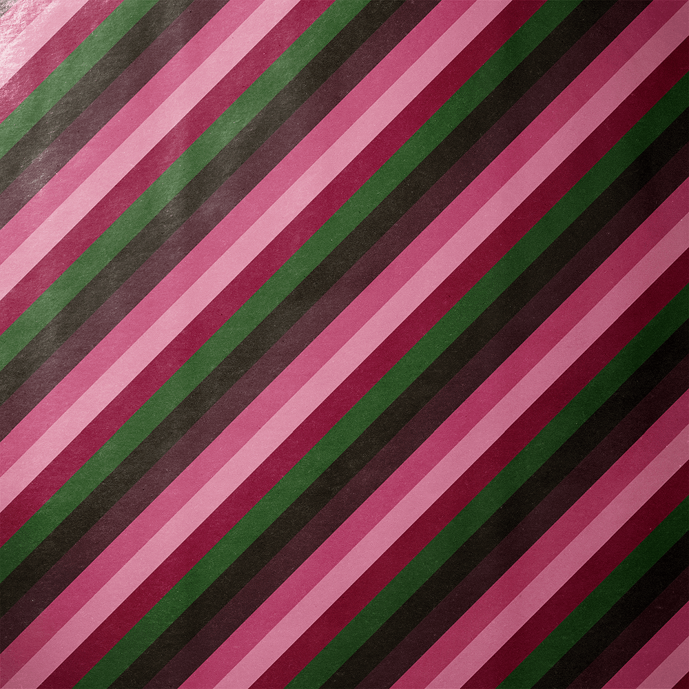 Green and Pink Wrapping Paper - Rhubarb - Haus of Wrap