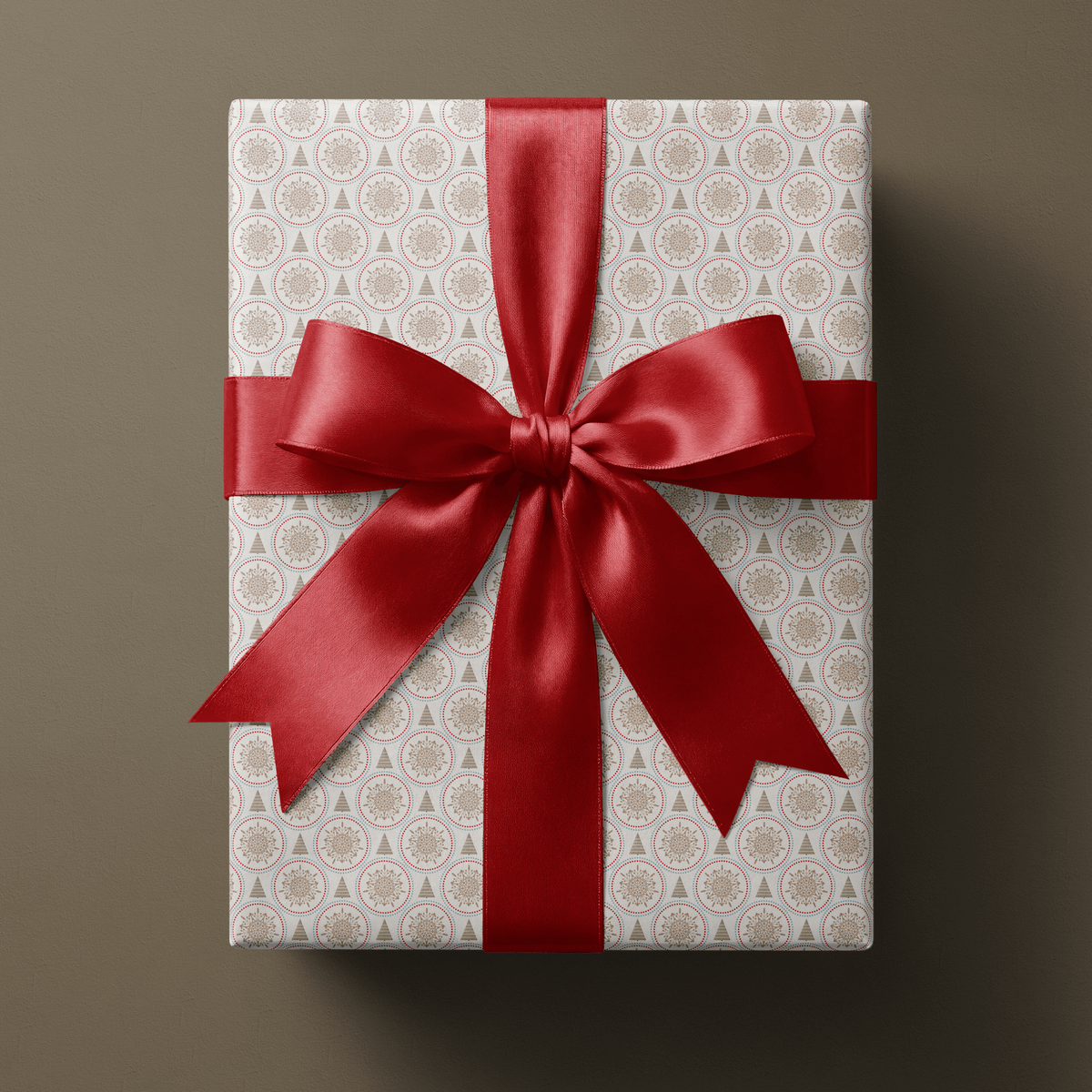Snowflake Christmas Wrapping Paper - Gilded Flake - Haus of Wrap