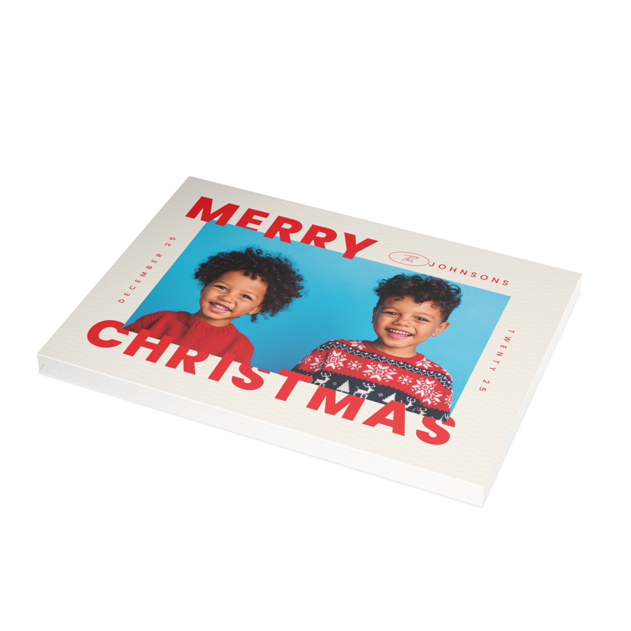 Vibrant Holiday Christmas Photo Postcard - Haus of Wrap