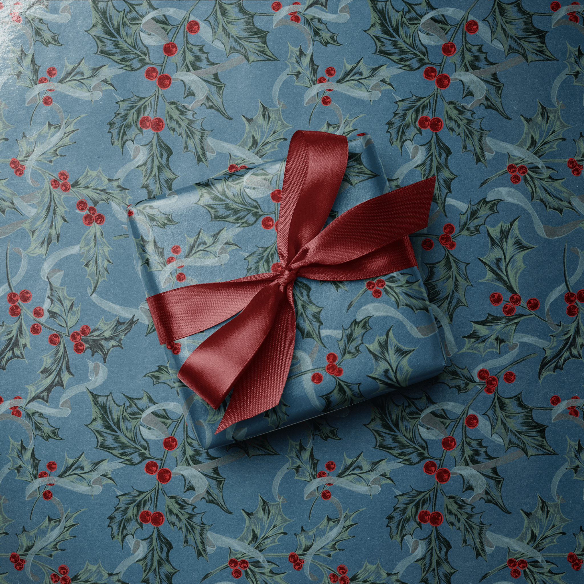 Vintage Christmas Wrapping Paper - Midwinter - Haus of Wrap